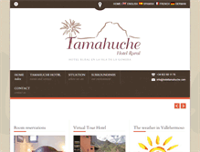 Tablet Screenshot of hoteltamahuche.com